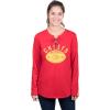 imageUltra Game NFL Womens Long Sleeve Fleece Lace Up SweatshirtTeam Color