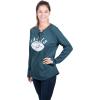 imageUltra Game NFL Womens Long Sleeve Fleece Lace Up SweatshirtTeam Color