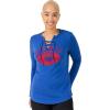 imageUltra Game NFL Womens Long Sleeve Fleece Lace Up SweatshirtTeam Color