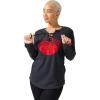 imageUltra Game NFL Womens Long Sleeve Fleece Lace Up SweatshirtTeam Color