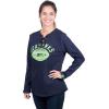 imageUltra Game NFL Womens Long Sleeve Fleece Lace Up SweatshirtTeam Color
