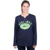 imageUltra Game NFL Womens Long Sleeve Fleece Lace Up SweatshirtTeam Color