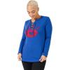 imageUltra Game NFL Womens Long Sleeve Fleece Lace Up SweatshirtTeam Color