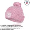 imageUltra Game NFL Womens Mens Super Soft Pink Marl Winter Beanie Knit Hat with Extra Warm Touch Screen GlovesPink