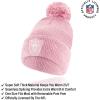 imageUltra Game NFL Womens Mens Super Soft Pink Marl Winter Beanie Knit Hat with Extra Warm Touch Screen GlovesPink