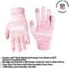 imageUltra Game NFL Womens Mens Super Soft Pink Marl Winter Beanie Knit Hat with Extra Warm Touch Screen GlovesPink