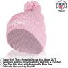 imageUltra Game NFL Womens Mens Super Soft Pink Marl Winter Beanie Knit Hat with Extra Warm Touch Screen GlovesPink