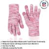 imageUltra Game NFL Womens Mens Super Soft Pink Marl Winter Beanie Knit Hat with Extra Warm Touch Screen GlovesPink