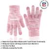 imageUltra Game NFL Womens Mens Super Soft Pink Marl Winter Beanie Knit Hat with Extra Warm Touch Screen GlovesPink