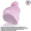 imageUltra Game NFL Womens Mens Super Soft Pink Marl Winter Beanie Knit Hat with Extra Warm Touch Screen GlovesPink