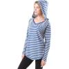 imageUltra Game NFL Womens Scoop VNeck Lightweight Striped Hoodie SweatshirtIndianapolis Colts
