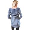 imageUltra Game NFL Womens Scoop VNeck Lightweight Striped Hoodie SweatshirtIndianapolis Colts