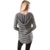 imageUltra Game NFL Womens Scoop VNeck Lightweight Striped Hoodie SweatshirtMiami Dolphins