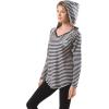 imageUltra Game NFL Womens Scoop VNeck Lightweight Striped Hoodie SweatshirtMiami Dolphins