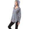 imageUltra Game NFL Womens Scoop VNeck Lightweight Striped Hoodie SweatshirtNew England Patriots