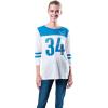 imageUltra Game NFL Womens Super Soft Raglan Vintage Baseball TShirtWhite