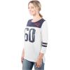 imageUltra Game NFL Womens Super Soft Raglan Vintage Baseball TShirtWhite
