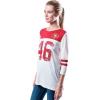 imageUltra Game NFL Womens Super Soft Raglan Vintage Baseball TShirtWhite