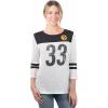 imageUltra Game NFL Womens Super Soft Raglan Vintage Baseball TShirtWhite