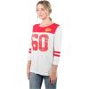 imageUltra Game NFL Womens Super Soft Raglan Vintage Baseball TShirtWhite