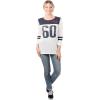 imageUltra Game NFL Womens Super Soft Raglan Vintage Baseball TShirtWhite