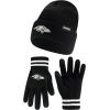 imageUltra Game NFL unisexadult Super Soft Marled Winter Beanie Knit Hat With Extra Warm Touch Screen GlovesBlack