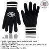 imageUltra Game NFL unisexadult Super Soft Marled Winter Beanie Knit Hat With Extra Warm Touch Screen GlovesBlack