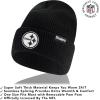 imageUltra Game NFL unisexadult Super Soft Marled Winter Beanie Knit Hat With Extra Warm Touch Screen GlovesBlack