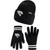 imageUltra Game NFL unisexadult Super Soft Marled Winter Beanie Knit Hat With Extra Warm Touch Screen GlovesBlack