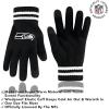imageUltra Game NFL unisexadult Super Soft Marled Winter Beanie Knit Hat With Extra Warm Touch Screen GlovesBlack