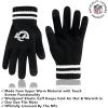imageUltra Game NFL unisexadult Super Soft Marled Winter Beanie Knit Hat With Extra Warm Touch Screen GlovesBlack