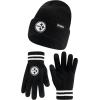 imageUltra Game NFL unisexadult Super Soft Marled Winter Beanie Knit Hat With Extra Warm Touch Screen GlovesBlack