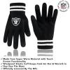 imageUltra Game NFL unisexadult Super Soft Marled Winter Beanie Knit Hat With Extra Warm Touch Screen GlovesBlack