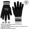 imageUltra Game NFL unisexadult Super Soft Marled Winter Beanie Knit Hat With Extra Warm Touch Screen GlovesBlack