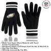 imageUltra Game NFL unisexadult Super Soft Marled Winter Beanie Knit Hat With Extra Warm Touch Screen GlovesBlack