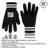 imageUltra Game NFL unisexadult Super Soft Marled Winter Beanie Knit Hat With Extra Warm Touch Screen GlovesBlack