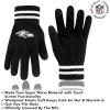 imageUltra Game NFL unisexadult Super Soft Marled Winter Beanie Knit Hat With Extra Warm Touch Screen GlovesBlack