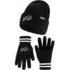 imageUltra Game NFL unisexadult Super Soft Marled Winter Beanie Knit Hat With Extra Warm Touch Screen GlovesBlack