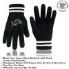 imageUltra Game NFL unisexadult Super Soft Marled Winter Beanie Knit Hat With Extra Warm Touch Screen GlovesBlack