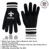 imageUltra Game NFL unisexadult Super Soft Marled Winter Beanie Knit Hat With Extra Warm Touch Screen GlovesBlack