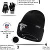 imageUltra Game NFL unisexadult Super Soft Marled Winter Beanie Knit Hat With Extra Warm Touch Screen GlovesBlack