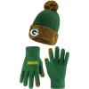 imageUltra Game NFL unisexadult Super Soft Two Tone Winter Beanie Knit Hat With Extra Warm Touch Screen GlovesTeam Color