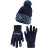 imageUltra Game NFL unisexadult Super Soft Two Tone Winter Beanie Knit Hat With Extra Warm Touch Screen GlovesTeam Color