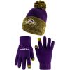 imageUltra Game NFL unisexadult Super Soft Two Tone Winter Beanie Knit Hat With Extra Warm Touch Screen GlovesTeam Color