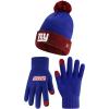 imageUltra Game NFL unisexadult Super Soft Two Tone Winter Beanie Knit Hat With Extra Warm Touch Screen GlovesTeam Color