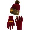 imageUltra Game NFL unisexadult Super Soft Two Tone Winter Beanie Knit Hat With Extra Warm Touch Screen GlovesTeam Color