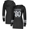imageUltra Game NFL womens Tunic Hoodie Pullover Sweatshirt TerryBlack
