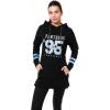 imageUltra Game NFL womens Tunic Hoodie Pullover Sweatshirt TerryBlack