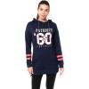imageUltra Game NFL womens Tunic Hoodie Pullover Sweatshirt TerryBlue
