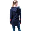 imageUltra Game NFL womens Tunic Hoodie Pullover Sweatshirt TerryBlue